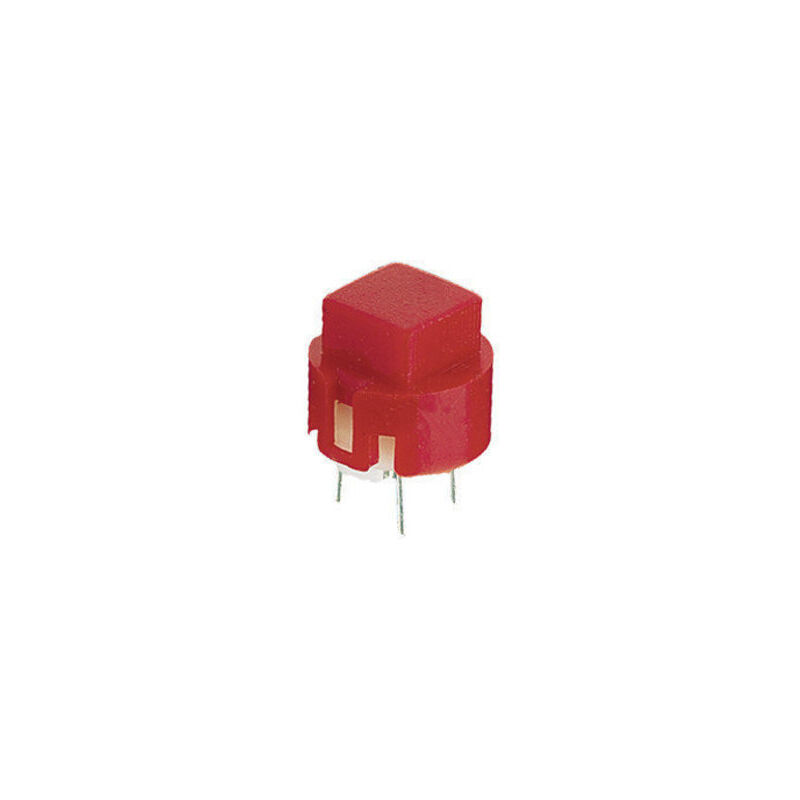 foto del prodotto electro dh pulsante a membrana pulsante quadrato rosso . 11.516.p c r 8430552062409