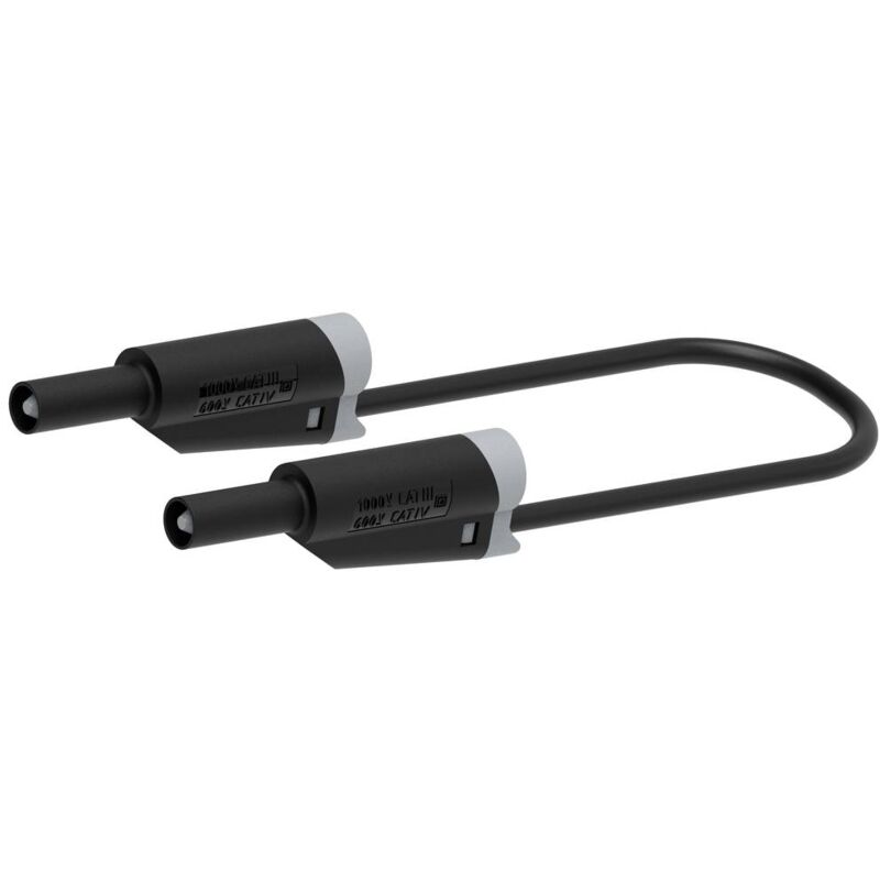 foto del prodotto electro pjp 2710 iec cd1 100n cavo di misura spina a banana 4 mm spina a banana 4 mm 1.00 m nero 1 pz.