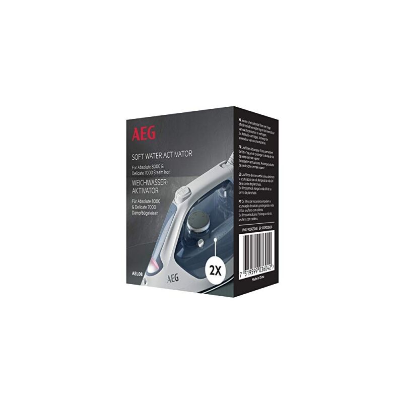 foto del prodotto electrolux aeg 900 923 065 ael08 lot di 2 cartucce anti lamiche per ferro di plastica si7 1 4wb