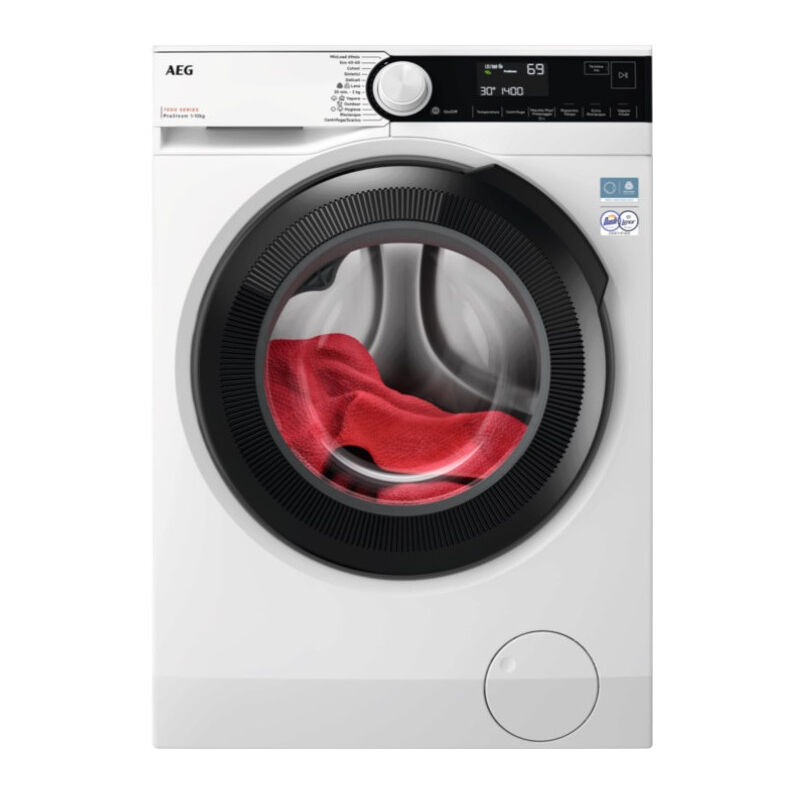 foto del prodotto electrolux aeg series 7000 prosteam lavatrice caricamento frontale 10 kg 1400 giri min nero, bianco