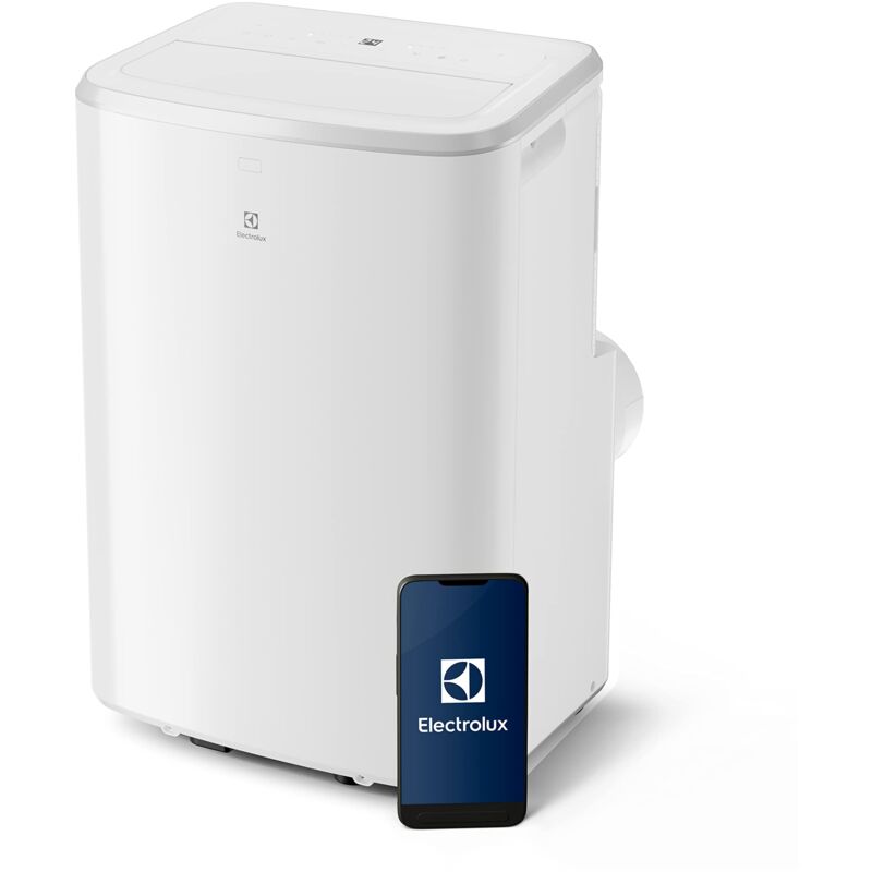 foto del prodotto electrolux comfort 600 exp26u339hw condizionatore portatile caldo freddo, bianco, leggero e compatto, connesso, gas ecosostenibile r290,