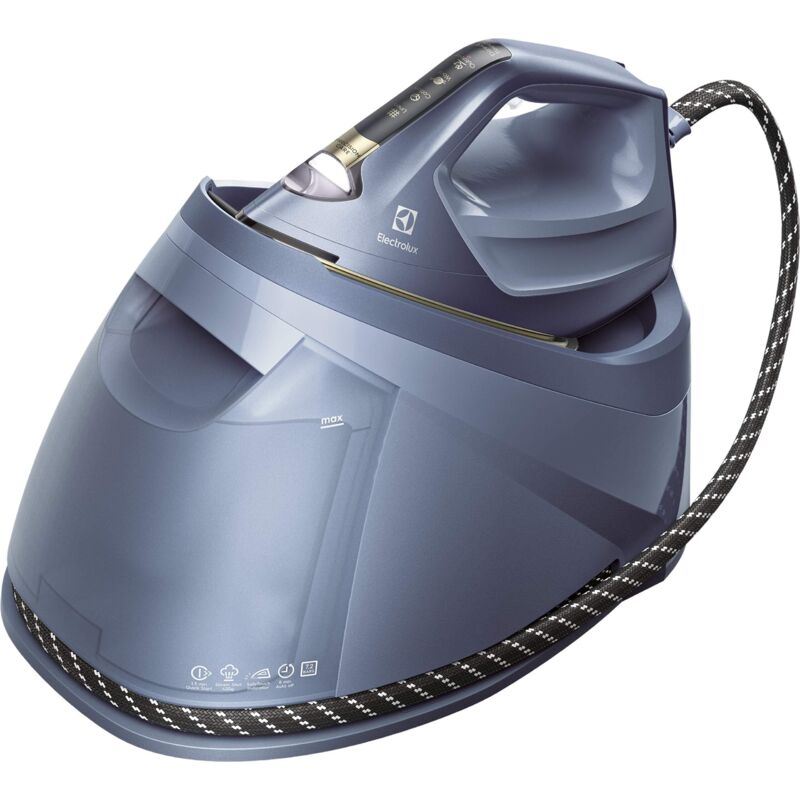 foto del prodotto electrolux e8st1 6dbm renew 800 ferro da stiro con caldaia, 2400 w, 1.2 litri, acciaio, blu metallico