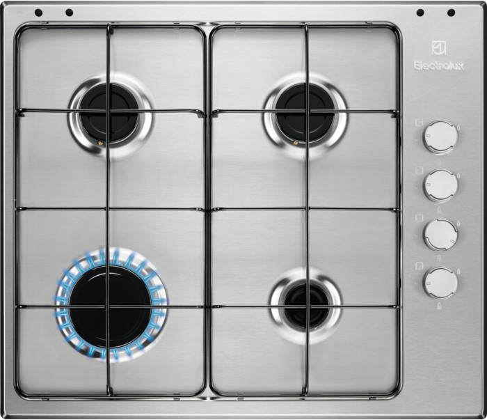 foto del prodotto electrolux egs6404sx acciaio inossidabile da incasso gas 4 fornello i 