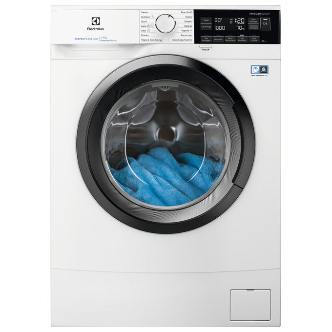 foto del prodotto electrolux ew6s472b serie 600 lavatrice slim carica frontale perfectcare sensicare classe energetica b capacita' di carico 7 kg centrifuga 951 giri