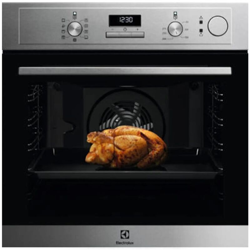 foto del prodotto electrolux forno combinato a vapore integrato 72l 60cm pirolisi in acciaio inox eoc4p46x