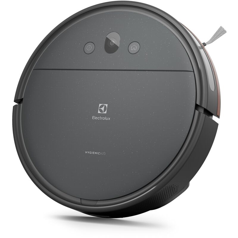 foto del prodotto electrolux hygienic 600 robot aspirapolvere lavapavimenti er61uw1dg, connesso, aspira e lava, filtro 3 strati, colore dark grey