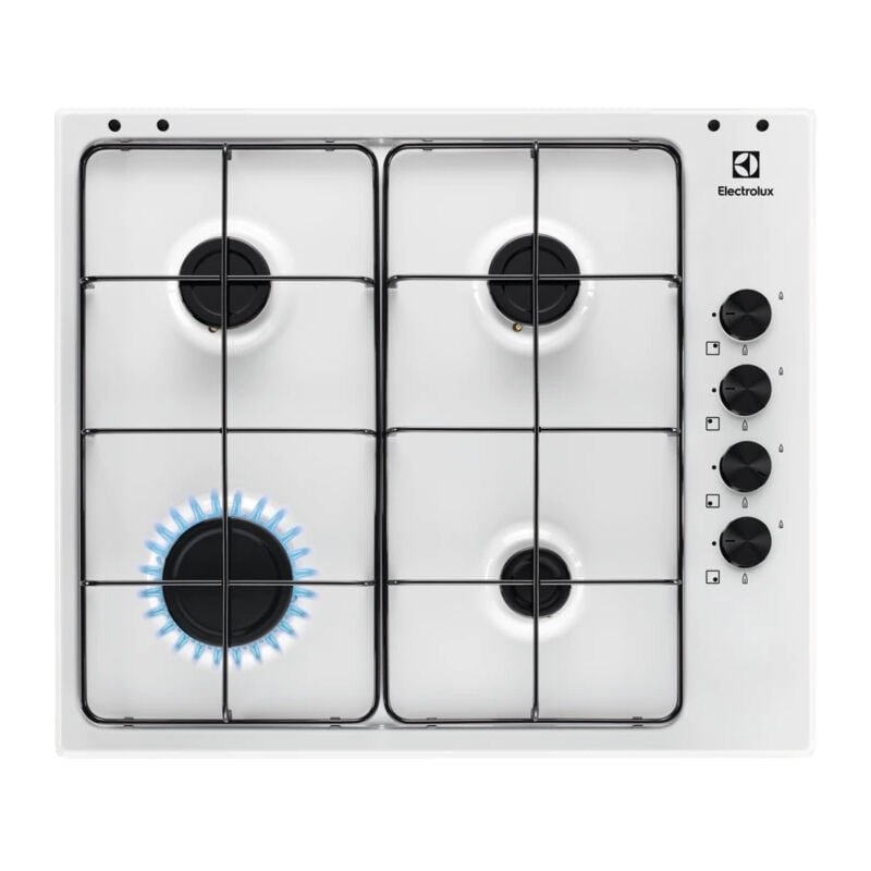 foto del prodotto electrolux kgs6404w piano cottura bianco da incasso 59.5 cm gas 4 fornelli