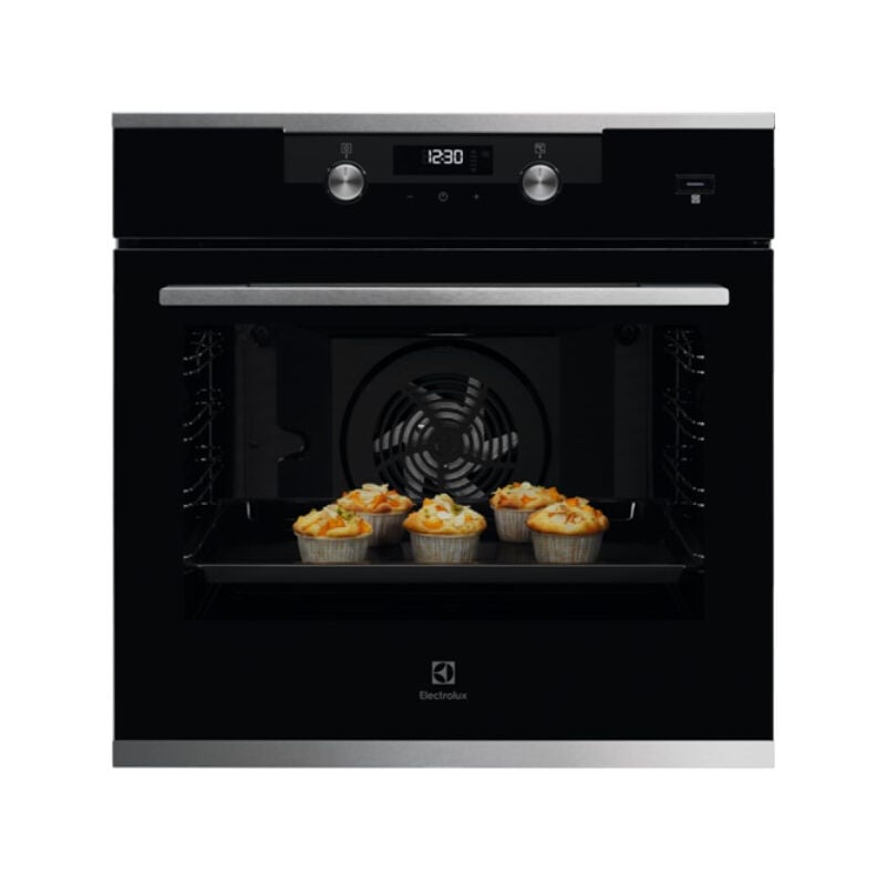 foto del prodotto electrolux kodeh60x forno multifunzione surround con vapore steambake 500. dimensione del forno: media, tipo di forno: forno elettrico, capacità interna forno totale: 72 l. posizionamento dell'appa...