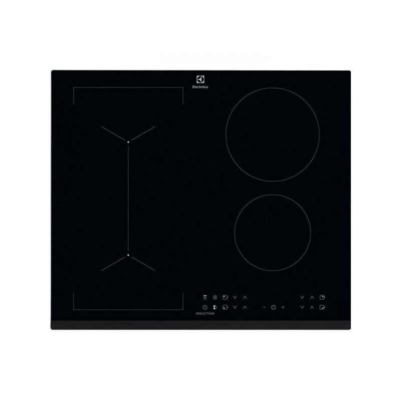 foto del prodotto electrolux liv6343 piano cottura 4 fuochi 7350w rivestimento in vetro nero