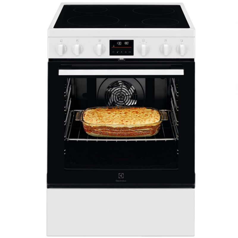 foto del prodotto electrolux piano cottura in vetroceramica 4 fuochi da 73 l bianco lkr64890aw