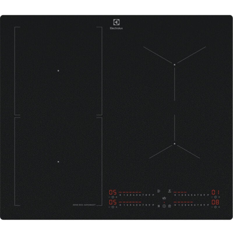 foto del prodotto electrolux serie 700 kis62453iz nero da incasso 58 cm piano cottura a induzione 4 fornello i 