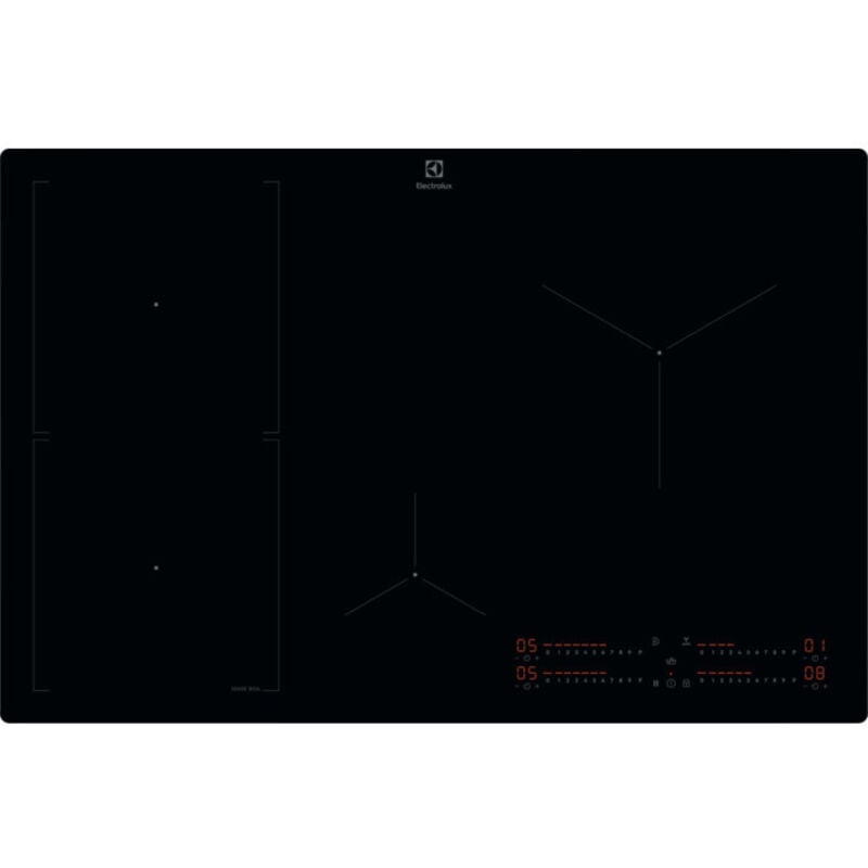 foto del prodotto electrolux - serie 700 kis82453i nero da incasso 77 cm piano cottura a induzione 4 fornello (i)