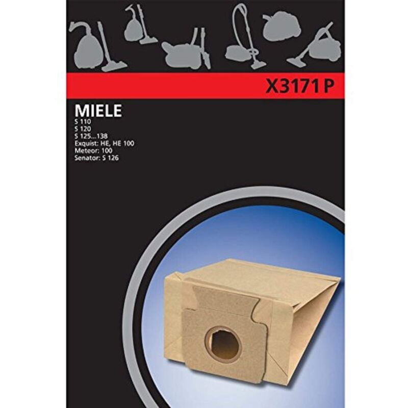 foto del prodotto electrolux x3171p x range, sacchetti sintetici per aspirapolvere miele s125 s138, 4 pz.