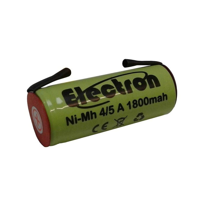 foto del prodotto electron batteria ricaricabile ni mh 4 5a 1,2v 1800mah con linguette a saldare