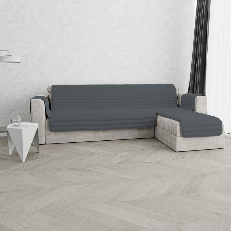 foto del prodotto elegant trendy copridivano penisola, grigio scuro 190 cm