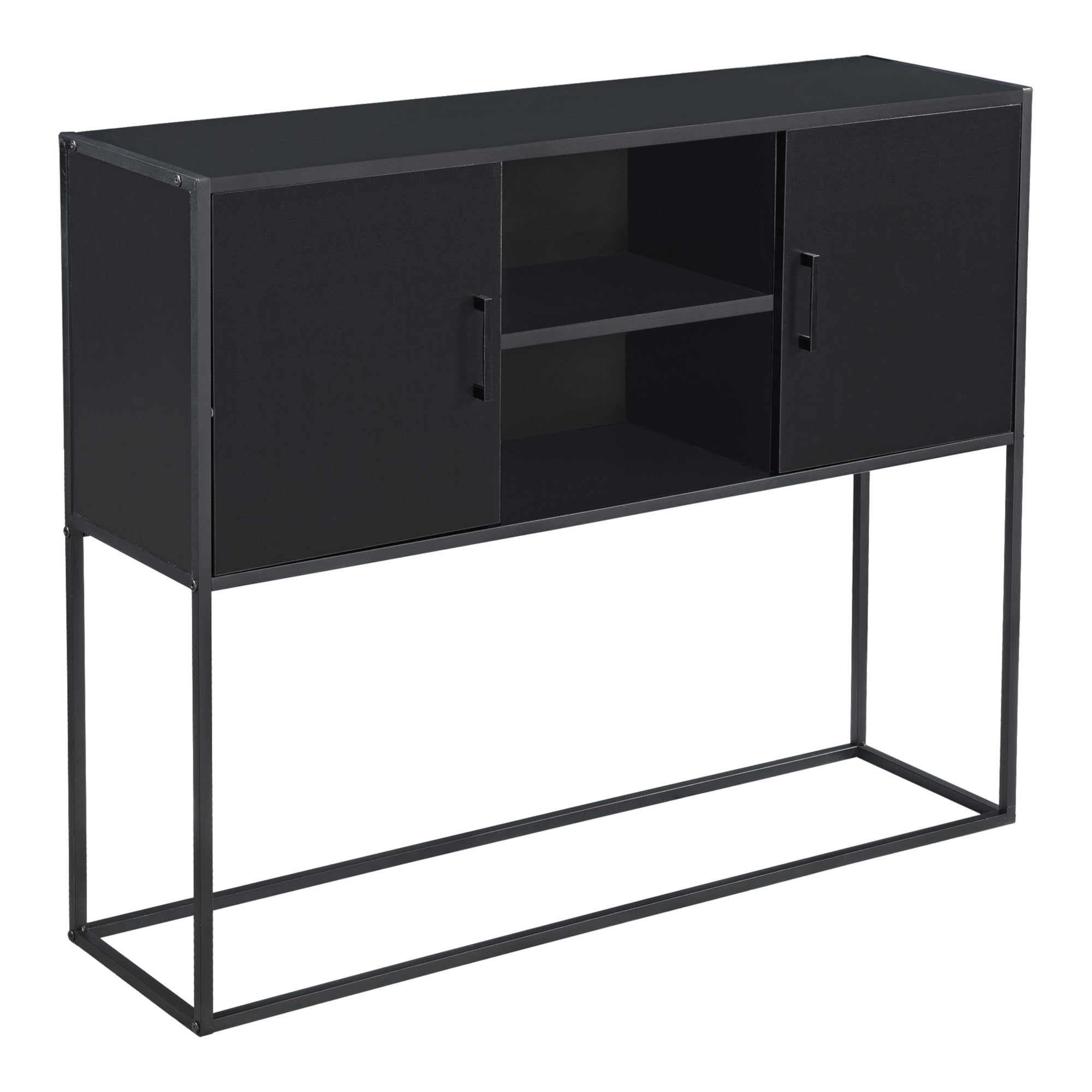 foto del prodotto elegante cassettiera pratica cassettiera moderna 90 x 109 x 30 cm nero 03 0006835
