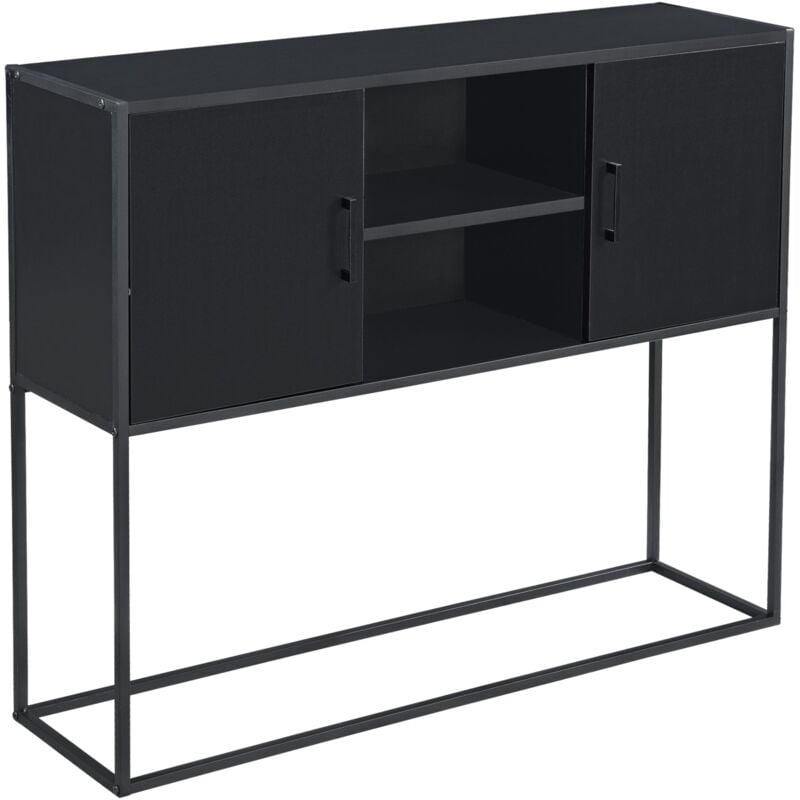 immagine 0 del prodotto elegante cassettiera pratica e moderna unit portaoggetti 90 x 109 x 30 cm nera