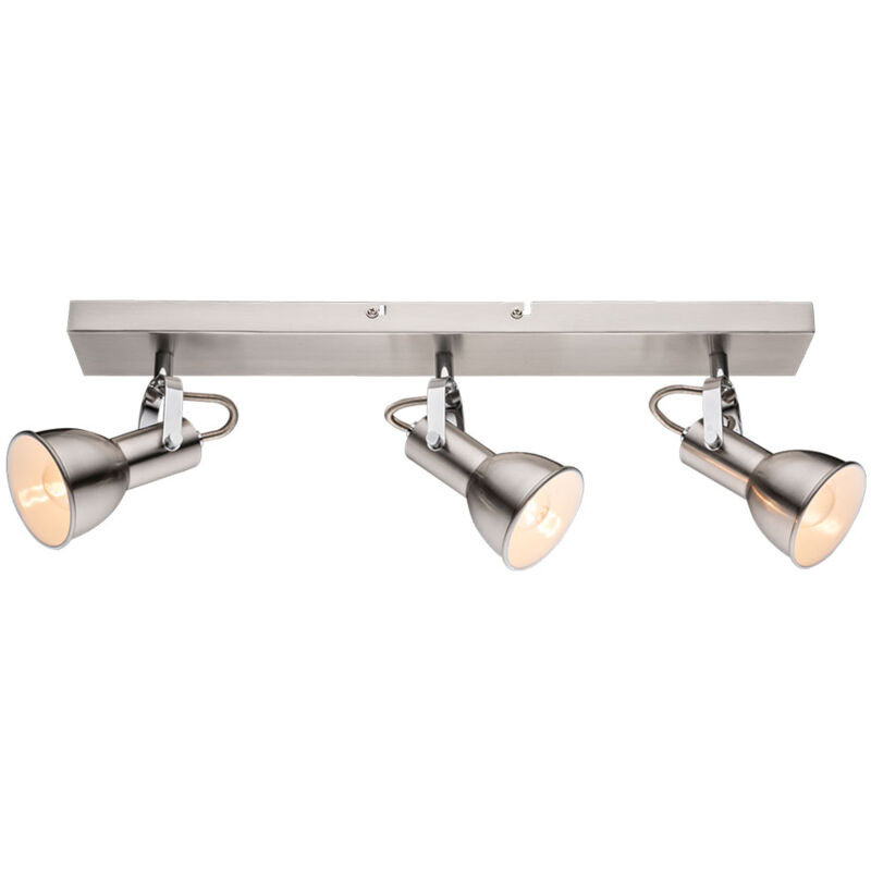 foto del prodotto elegante lampada da soffitto tripla faretto lampada nichel opaco