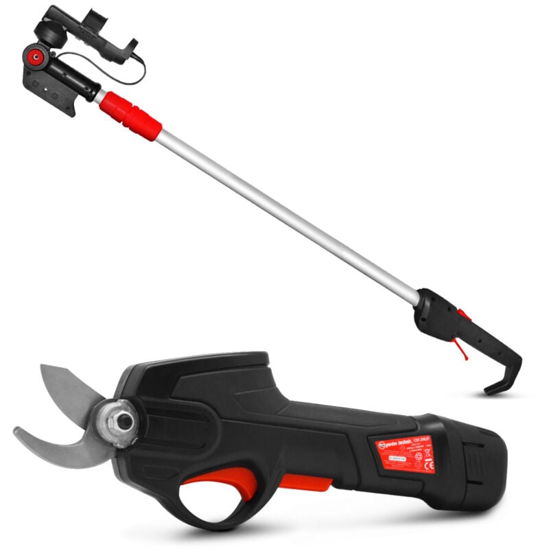 foto del prodotto elem garden technic forbici ricaricabili al litio da 7,2 v con asta telescopica elem garden