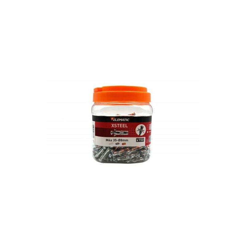 foto del prodotto elematic barattolo 150 tasselli xsteel m4 cartong