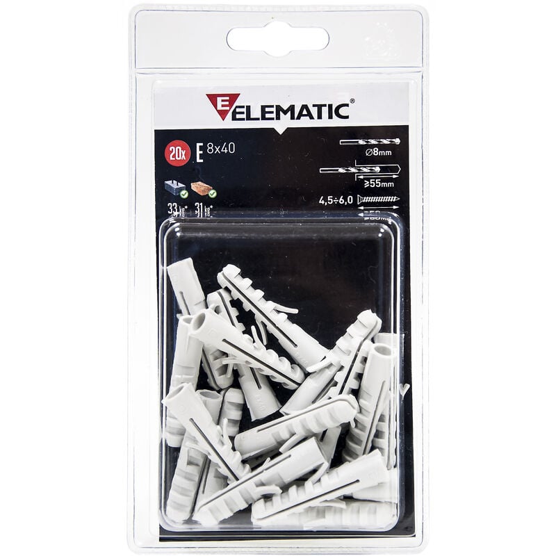 foto del prodotto elematic blister tasselli e va 8 pz.10 