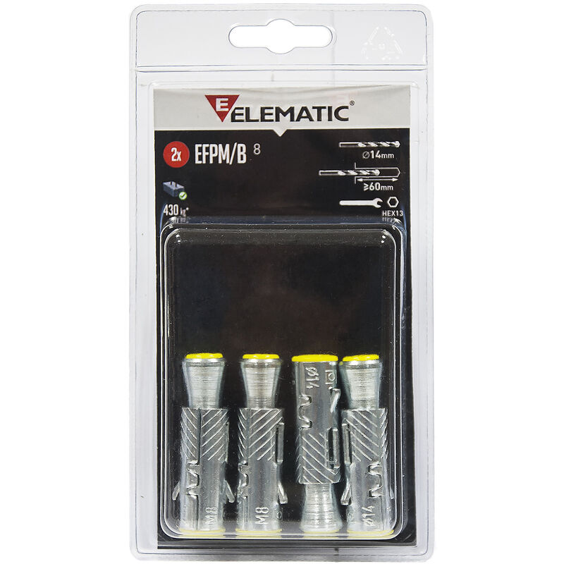 foto del prodotto elematic blister tasselli efpm b10 pz.2 