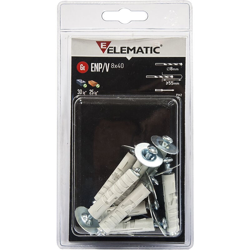 foto del prodotto elematic blister tasselli enp v 9 pz.6 