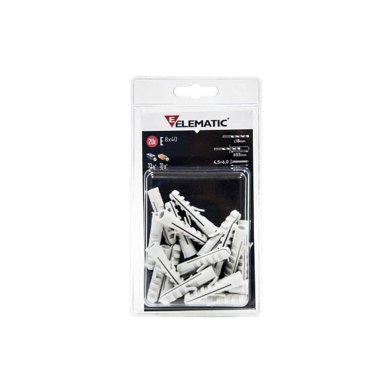foto del prodotto elematic blister tassello e 10x50 mm da 10 pz 10 cf