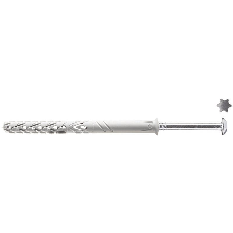foto del prodotto elematic tassello in nylon prolung. vite tb e inserto antimanomissione t66 v am mm.10x120
