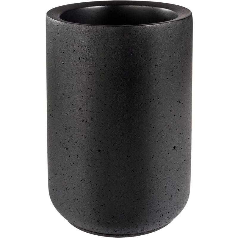 foto del prodotto element portabottiglie in cemento con parte inferiore che protegge i mobili per bottiglie da 0,7 1,5 litri 12 10 cm, altezza 19 cm, nero aps