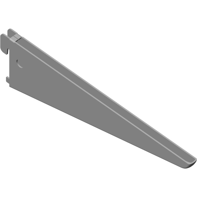 foto del prodotto element system 18133 00033 supporti da parete per mensole, a u, 2 file, 5 misure, bianco, alluminio, 22 cm