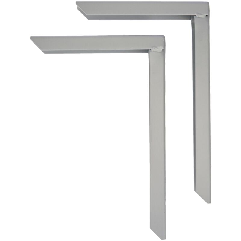 foto del prodotto element system 18133 00162 squadretta rinforzata heavy, bianco, alluminio, 200 x 300 mm, set di 2 pezzi