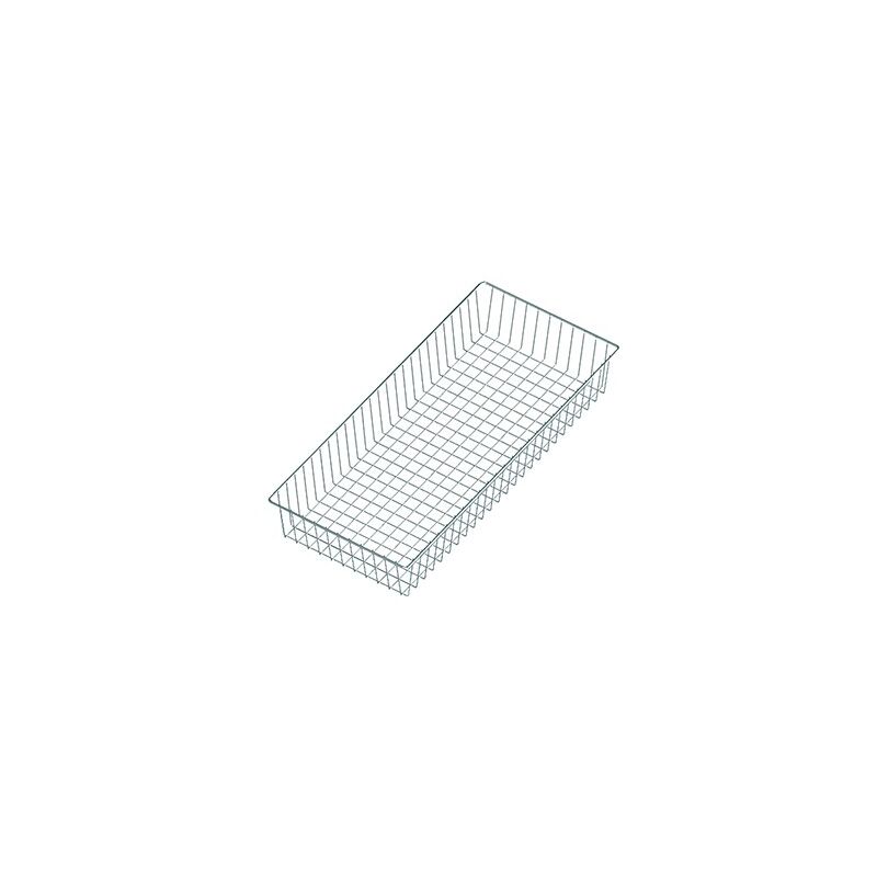 foto del prodotto element system cesto a griglia, fornito con 2 reggimensole 80 cm. bianco