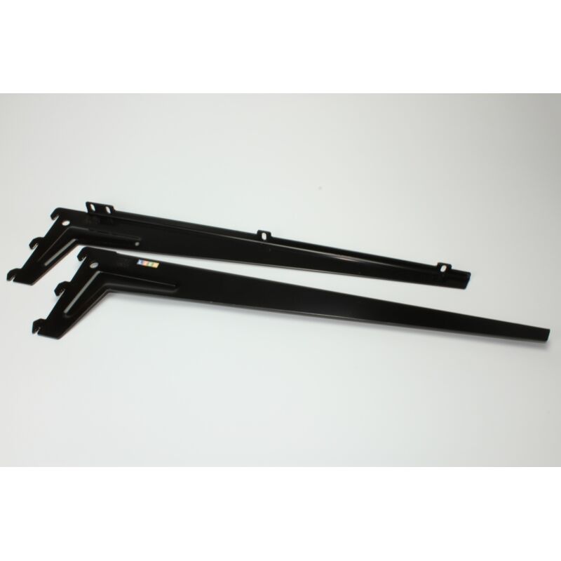 foto del prodotto element system coppia mensole angolate480 mm con clip colore nero