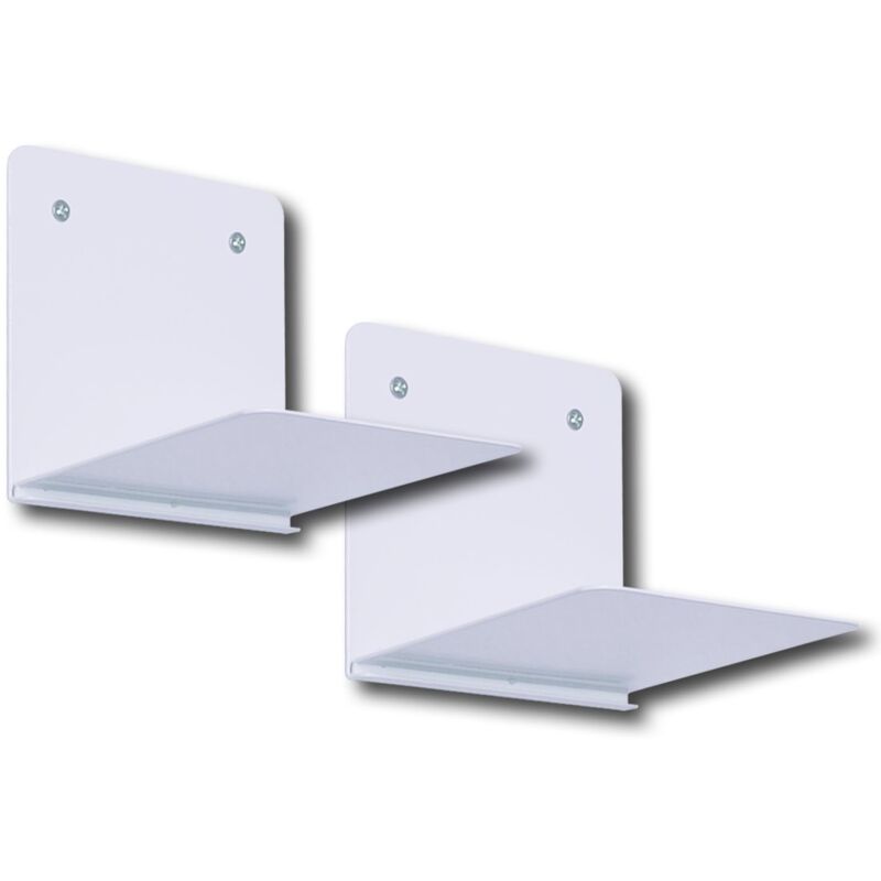 foto del prodotto element system mensola invisibile aladin di nel kit da 2 in metallo, libri sospesi, white, 11341 00000