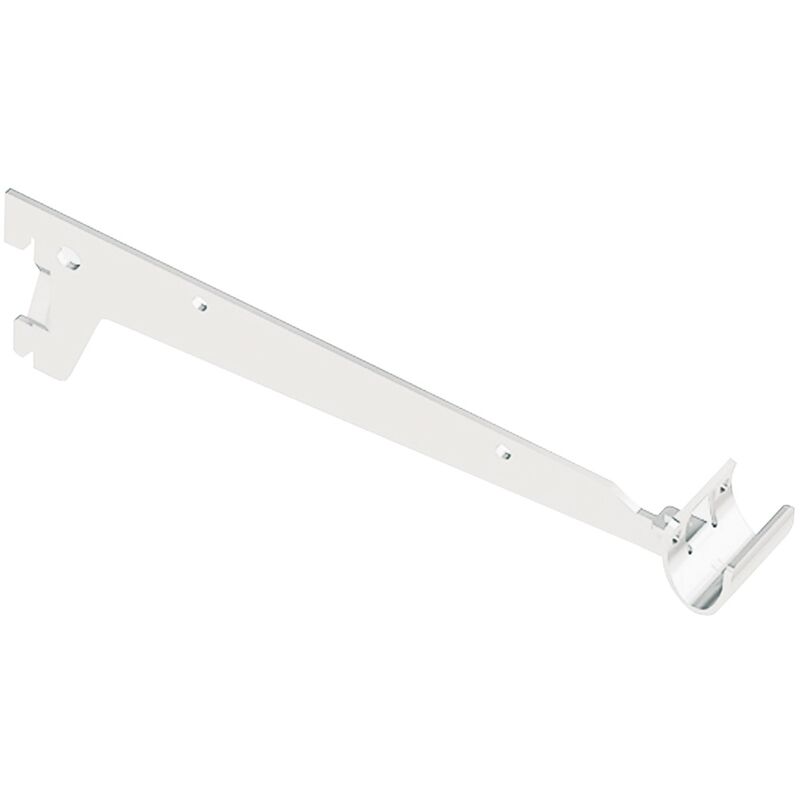 foto del prodotto element system reggimensola a 2 ganci per tubo ovale 25 cm. bianco