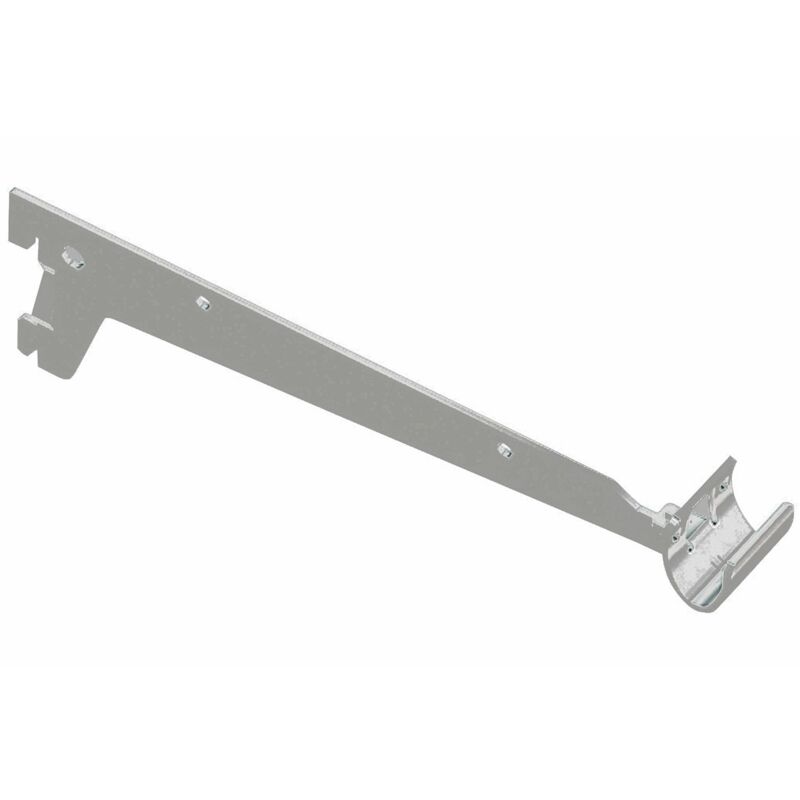 foto del prodotto element system reggimensola a 2 ganci per tubo ovale alluminio bianco