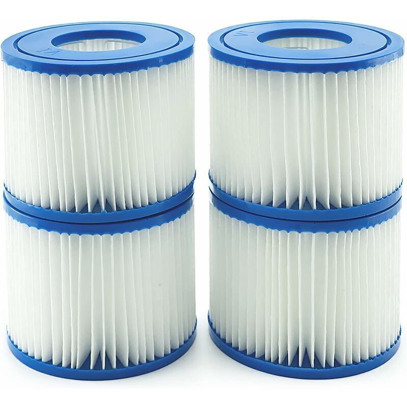foto del prodotto elementi filtranti vi per bestway lay z spa, elementi di ricambio bw58323 per bestway 58239 4 pezzi 