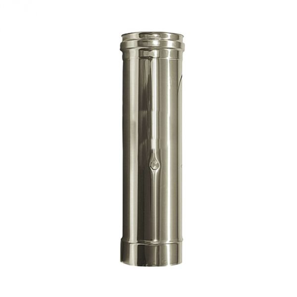 foto del prodotto elemento fumi canna fumaria d. 180 mm.lunghezza 0,5 mt. tubo acciaio inox 316