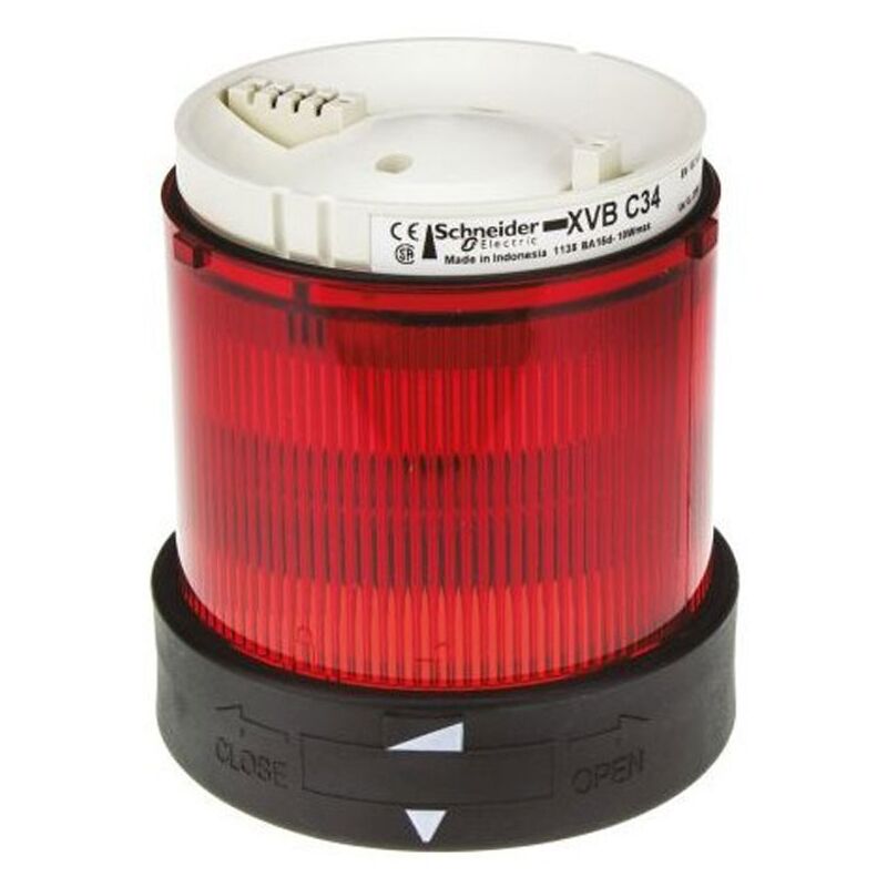 foto del prodotto elemento luminoso telemecanique luce fissa rossa xvbc34