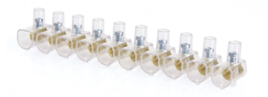 foto del prodotto elet morsetti unipolari mm.16 trasparenti confezione da pezzi 5