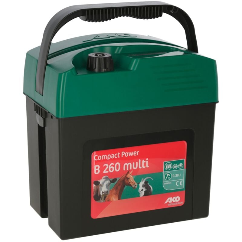 foto del prodotto elettrificatore a batteria kerbl b260 per rete elettrificata e recinto per animali selvatici