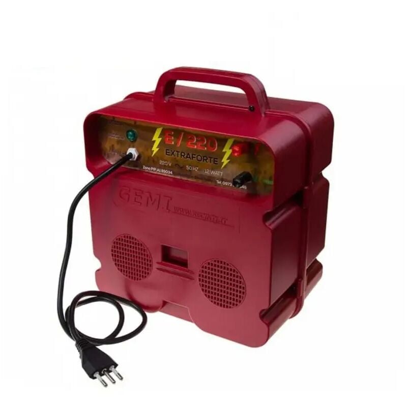 foto del prodotto elettrificatore e 220 extraforte per recinti elettrici recinzioni elettrificate recinzione da pascolo 220 v per animali cinghiali cavallo mucca maiali