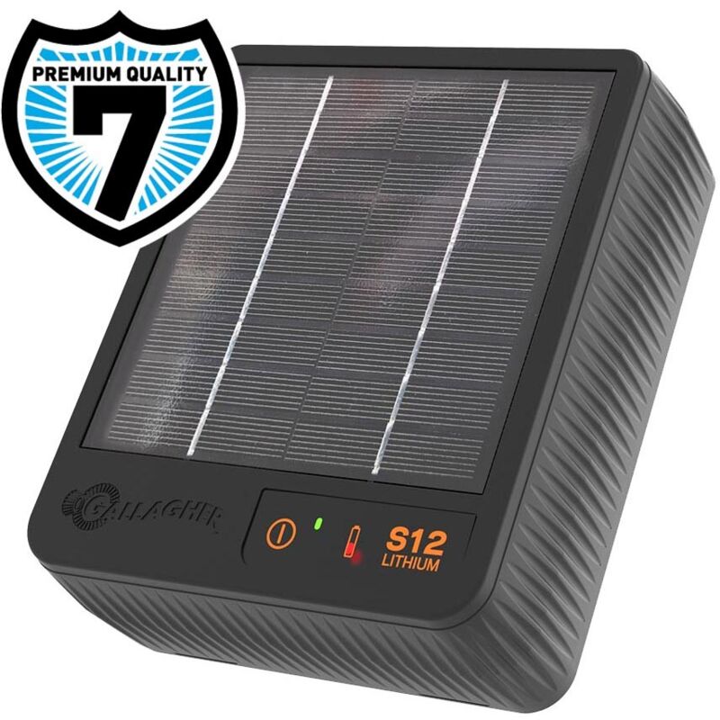 foto del prodotto elettrificatore gallagher s12 con batteria a litio inclusa 3,2 v 6 ah ideale per recinti portatile fino a 1,5 km per cavalli, bestiame, pecore,