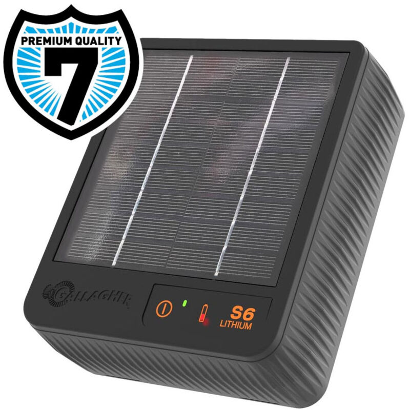 foto del prodotto elettrificatore gallagher s6 con batteria a litio inclusa 3,2 v 6 ah ideale per recinti portatile fino a 0,5 km