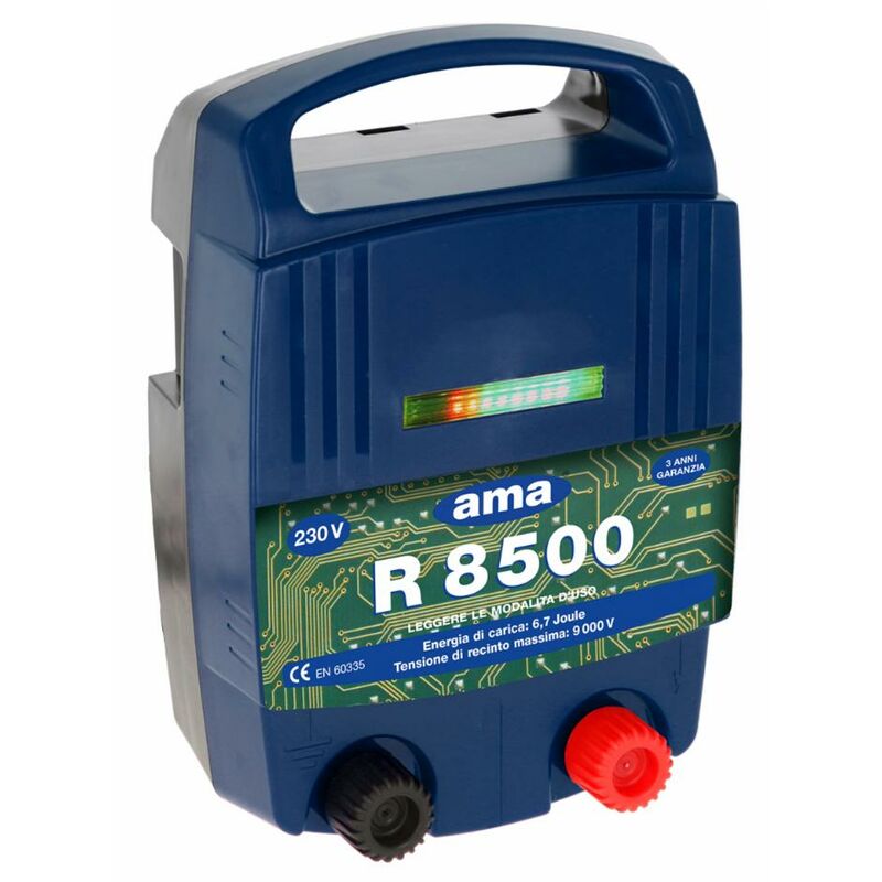 foto del prodotto elettrificatore per recinti ama r8500 a batteria da 230v