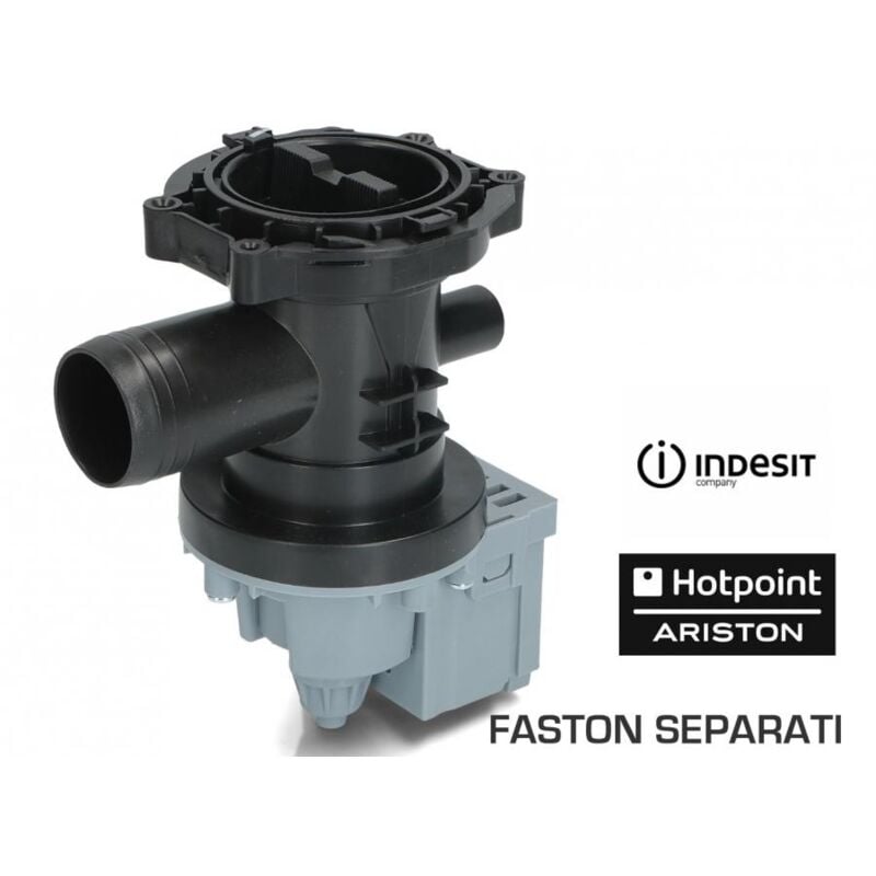 foto del prodotto elettro pompa con filtro scarico acqua lavatrice ariston indesit vestel