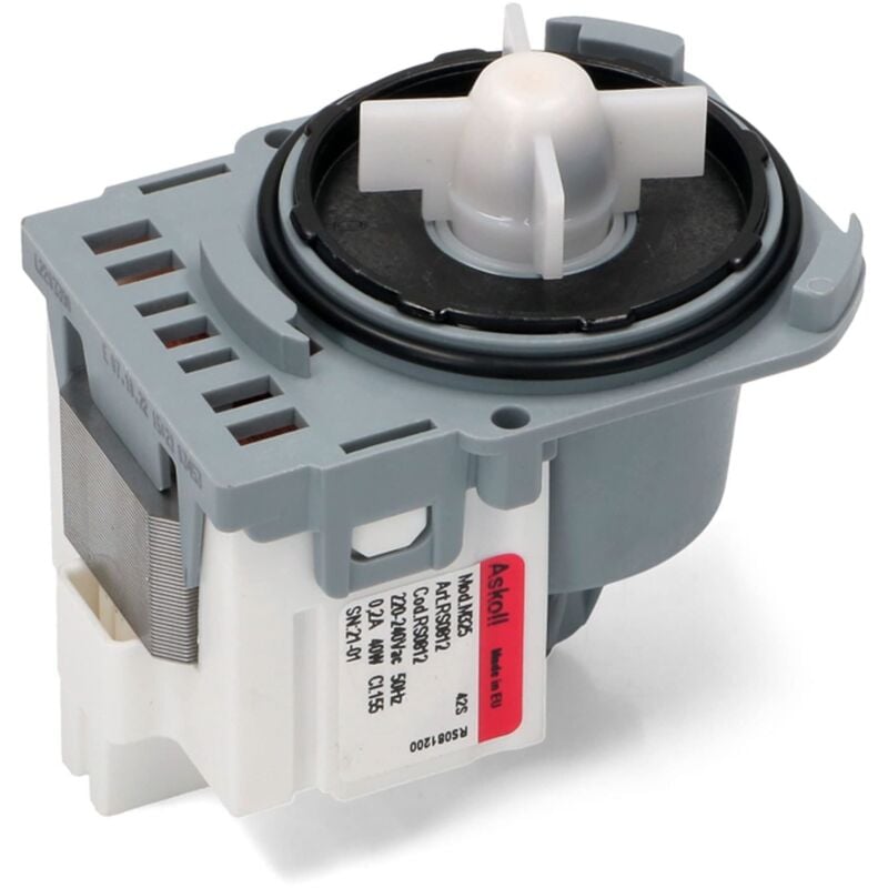foto del prodotto elettro pompa scarico acqua lavatrice aeg rex electrolux askoll 40w bosch