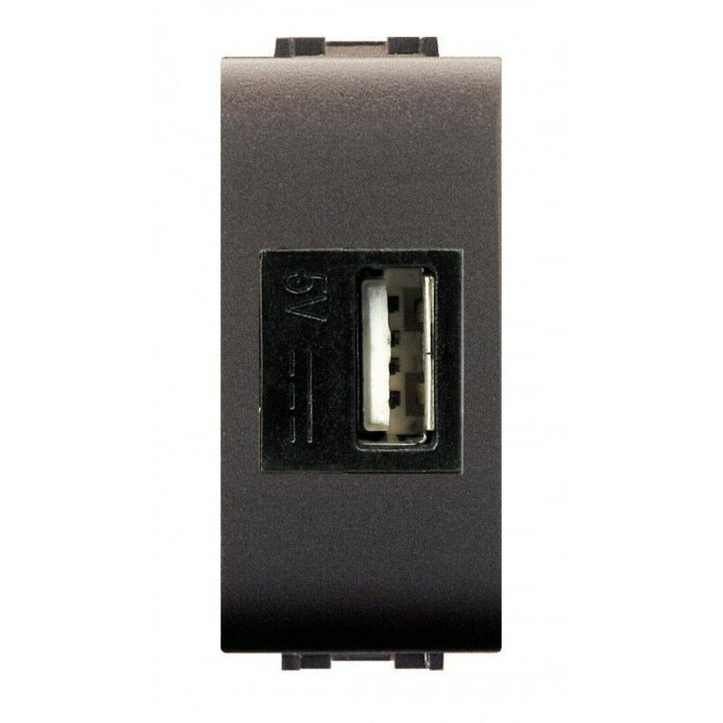 foto del prodotto elettrocanali alimentatore usb tipo a mylife da incasso 2,1a cod. ecl4081 