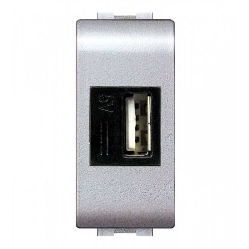 foto del prodotto elettrocanali alimentatore usb tipo a mylife da incasso tec cod. ecl4081tec 